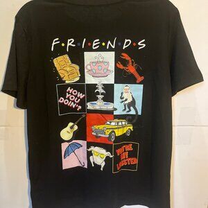 NWT Friends Central Perk T-Shirt L  TV Show Graphic Tee Warner Bros Coffee Shop